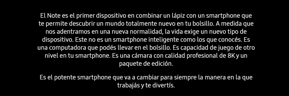 Galaxy Note20 y Note20 Ultra